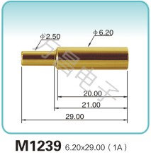 M1239 6.20x29.00(1A)彈簧頂針 pogopin   探針  磁吸式彈簧針