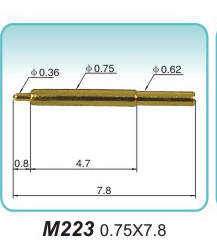 彈簧探針  M223 0.75x7.8