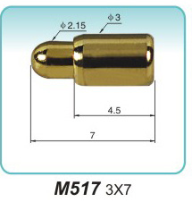 彈簧接觸針  M517  3x7